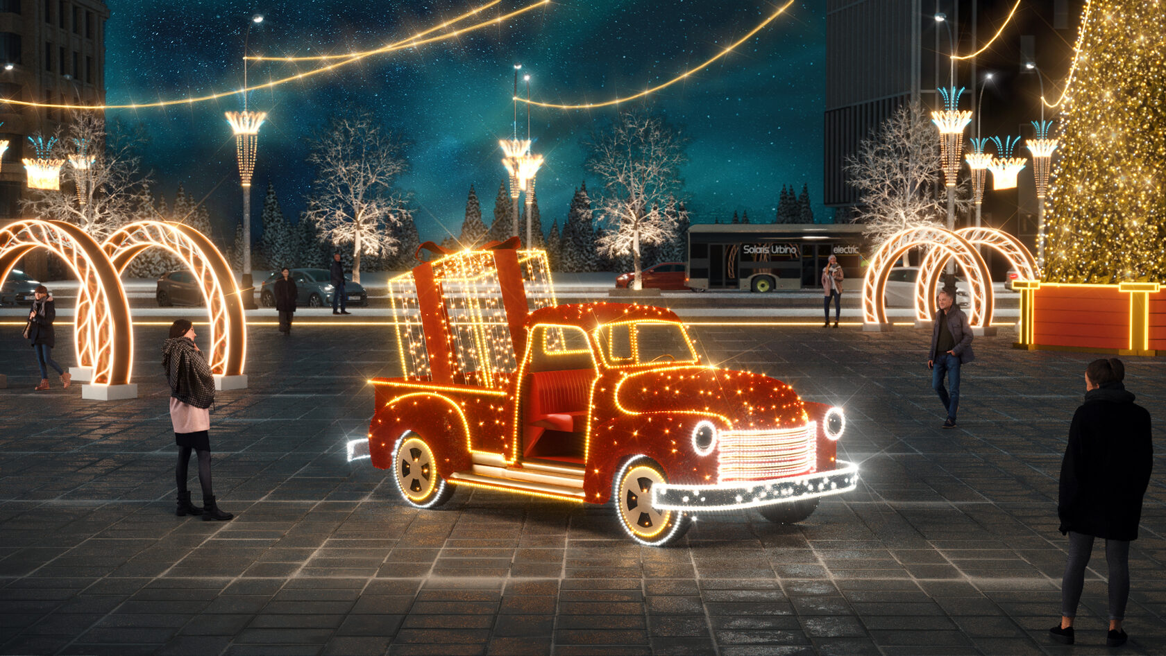 Машинка светодиодная