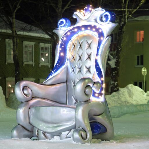 Место для фотографирования "Трон Деда мороза"