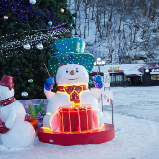 Снеговик с барабаном