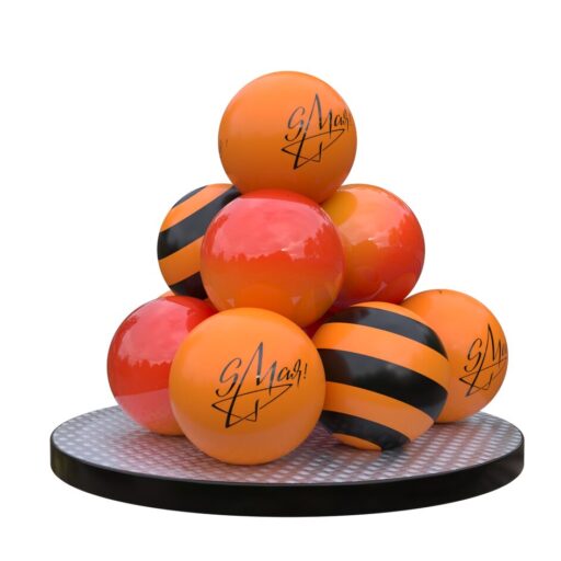 Арт объект шары 9 мая