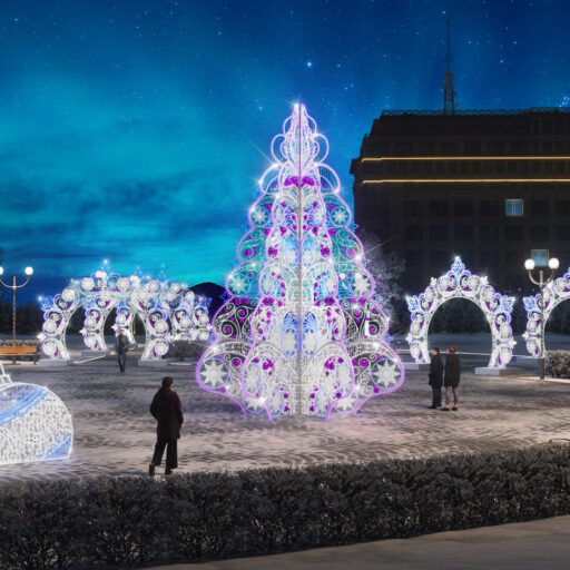 Ель светодиодная